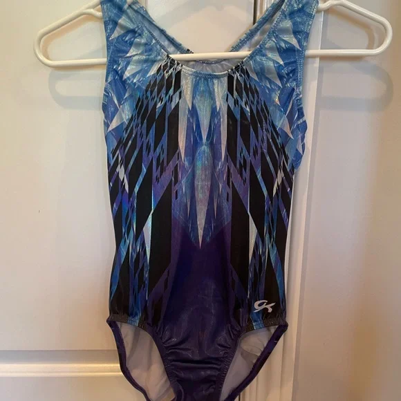 * NWOT GK Cool Crystal Women’s Gymnastics Leotard - Picture 1 of 3